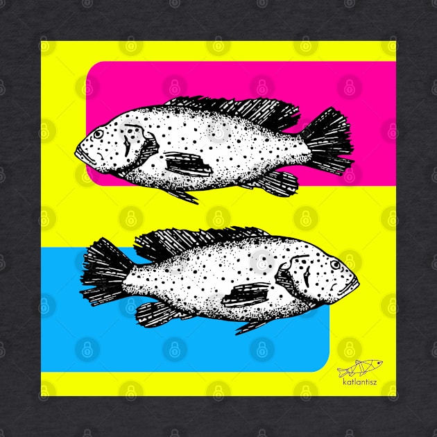 pop art fish design by katlantisz